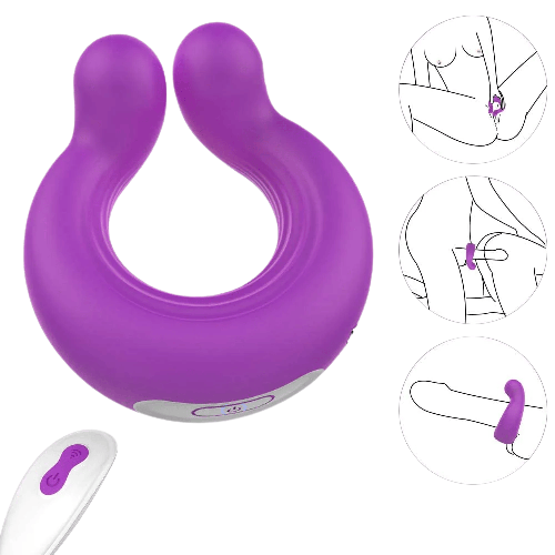 Cock Ring Couple Vibrator for Penis & Clitoral Stimulation