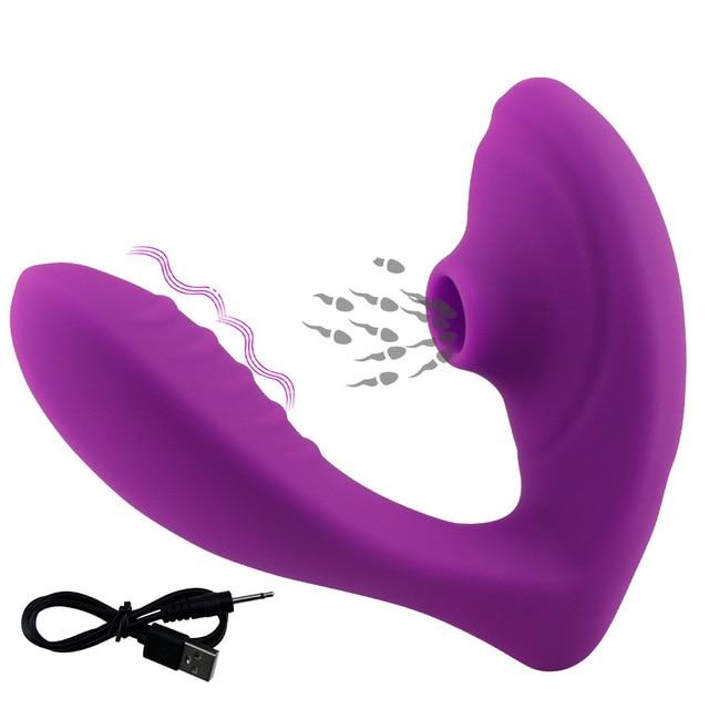 Vagina-Saugvibrator mit 10 Geschwindigkeiten