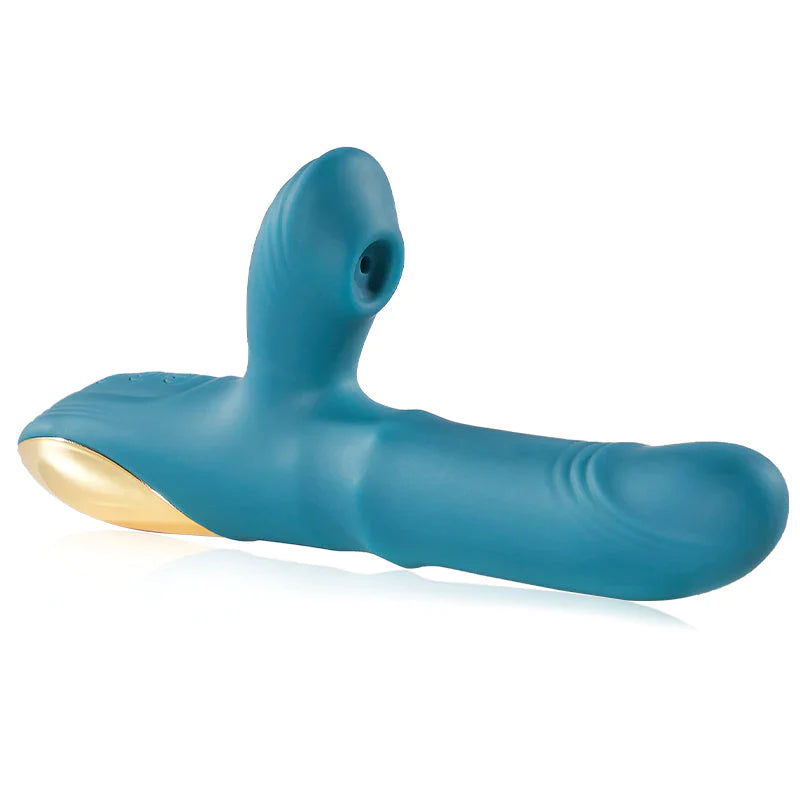 Vibromasseur entièrement automatique 7 succion 7 stimulation télescopique de l'anus du clitoris du point G 