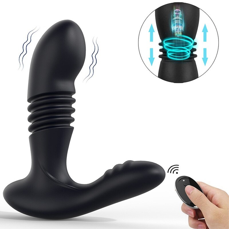 Male Prostate Massager Vibrator Masturbator Thrusting Anal butt Plug Dildo Sex Toys for Men