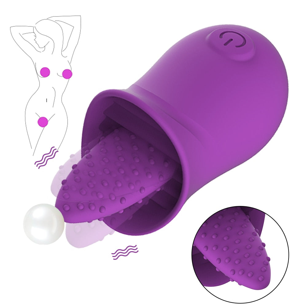 Vibromasseur clitoridien avec 10 modes de vibration puissants